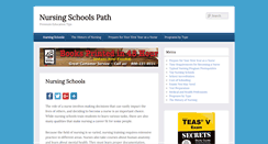 Desktop Screenshot of nursingschoolspath.com