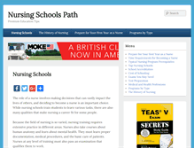 Tablet Screenshot of nursingschoolspath.com